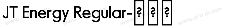 JT Energy Regular字体转换